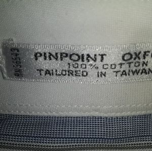 417 Shirts - VAN HEUSEN 417 BLUE&WHITE STRIPE DRESS SHIRT 16.5 417 Shirts - VAN HEUSEN 417 BLUE&WHITE STRIPE DRESS SHIRT 16.5